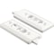 Prime-Line Tilt Latch Pair, White Plastic Construction, Spring-Loaded, 2-1/8 in. Hole Centers (1 Pair) F 2728 - alternate 1